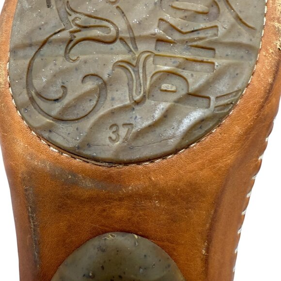 PIKOLINOS Mary Jane Leather Square Toe Slip-on Tan women's shoes size 37 / 7 - Picture 10 of 10